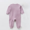 thumbnail image 3 of Amzcrzy Kid Rompers Male and Female Babies Bodysuit Keep Warm Button Solid Jumpsuit Baby Girl Clothes Baby Girl Newborn Essentials Newborn Girl Clothes Baby Girl Onesies Infant Girl Clothes, 3 of 7