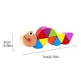 thumbnail image 2 of LSLJS Colorful Wooden Twisted Caterpillar Toy Kids Educational Didactic Toy, 2 of 4