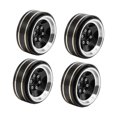 thumbnail image 3 of Milaget 4 Pieces 1.3 Inches Beadlock Wheel Rim for FMS Ascent-18 1: 18 RC Car Sturdy Black, 3 of 9