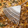 thumbnail image 5 of Aodebiao Garden Rake, Rake for Lawn, Rakes for Gardening, Sturdy Non-Slip 21 Plastic Tines Handle Leaf Rake, Compact Rake for Garden, Yard，Collecting Leaves, 5 of 5