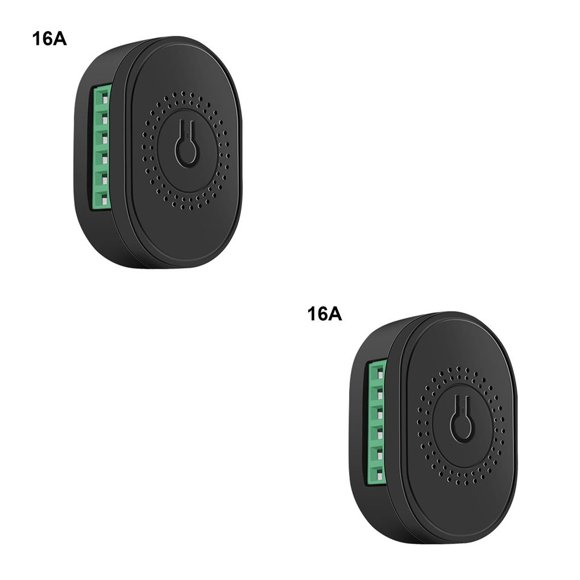 Redempat Light Switch Module WiFi Remote Control Breaker Remote Control Breaker Wireless Wireless 2 Way Smart Switch Module Black 16A 2Set