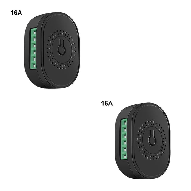 Redempat Light Switch Module WiFi Remote Control Breaker Remote Control Breaker Wireless Wireless 2 Way Smart Switch Module Black 16A 2Set