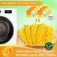 thumbnail image 3 of Yicotira Reusable Duster Refill Compatible with Swiffer Hand Duster - 360 Heavy Duty Dusters Refills - Microfiber Ceiling Fan Duster for Swiffer Dusters Extended Handle, 6 Pack(Handle is Not Included), 3 of 6