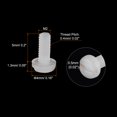 thumbnail image 2 of Unique Bargains Nylon Machine Screws, M2x5mm Slotted Pan Head Fasteners Bolts, White 50Pack, 2 of 4