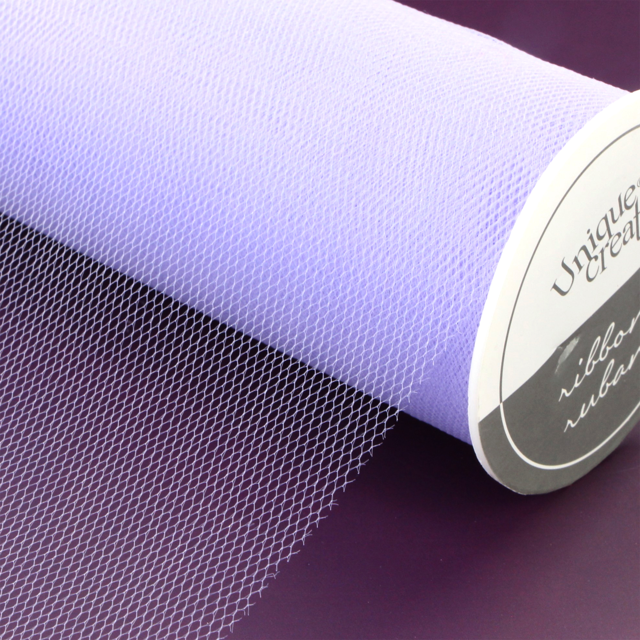 UNIQUE CREATIV, ruban, tulle, violet pâle, 152 mm x 13,71 m (6 po x 15 v)