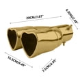 thumbnail image 5 of Car Heart Shaped Dual Exhaust Tip Stainless Steel Double Pipe for Enhanced Performance and Stylish Tail Upgrade, 5 of 5