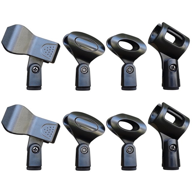 Miangastore 8pcs Microphone Clip Holder Mic Clamp For Stand Durable Design For Ktv Concerts Stage Performances And Plays