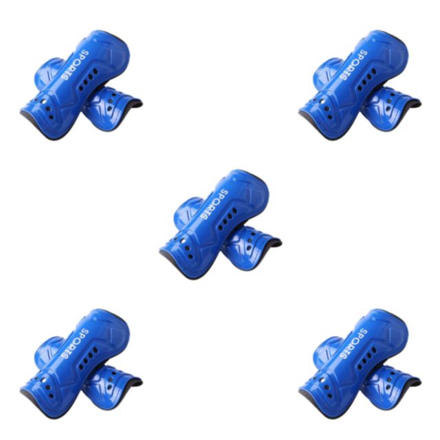 Baohd Durable Construction Calf Protector For Adult Soccer Training Adjustable Protective Leg Sleeves kid blue 5Set