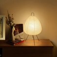 thumbnail image 2 of ORUYROP Paper Lamp Japanese Design Modern Retro Table Lamps Paper Lantern Lampshade, Rice Paper LED Desk Lights for Bedroom Living/Dining Decor Home Study, 2 of 7
