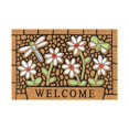 thumbnail image 1 of Tropical Coir Door Mat Door Mat Runner Door Rugs for Outdoor Entryway Funny Welcome Mat Outdoor Welcome Mats for Front Door Outdoor Entry Welcome, 16x24 Inch Dragonflies and Flowers, 1 of 5