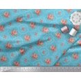 thumbnail image 2 of Soimoi Poly Georgette Fabric Leaves & Floral Artistic Print Sewing Fabric Yard 42 Inch Wide, 2 of 5