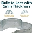thumbnail image 3 of Sunnydaze Galvanized Steel 4-Leaf Clover-Shaped Raised Garden Bed - Silver, 3 of 9