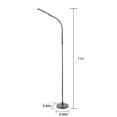 thumbnail image 4 of Mainstays Modern LED Floor Lamp, Matte Black, 4 Brightness & 4 CCT Settings, 4 of 8