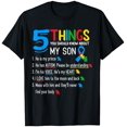 thumbnail image 1 of Autistic Son Autism Awareness Support For Mom Dad Parents T-Shirt - White - XL, 1 of 2