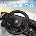 thumbnail image 4 of 12V Ride On Truck Car,Battery PoweRed Electric Vehicle Toy with Parent Remote Control,Spring Suspension,3 Speeds,LED Light,Music & Horn,Electric Cars Gift for Boy Girl,White, 4 of 5