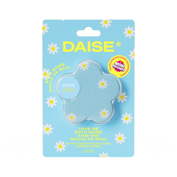 DAISE Love Me Bombe de bain en Flower Power, avec mini marques à collectionner à l'intérieur, 3 oz/85 g