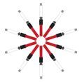 thumbnail image 4 of Miangastore 10 Pcs Absorbeur d'Encre pour Stylo-Plume Rouge Pièces Absorbantes en Plastique Fournitures, 4 of 8