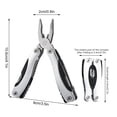 thumbnail image 1 of Fire with Fire Multifunctional Foldable Mini Pliers Tool for Outdoor Climbing,Includes Knife Screwdriver Opener Aluminum Compact Portable for Survival Camping, 1 of 4