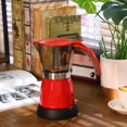 thumbnail image 2 of Lemosae Electric Espresso Maker Transparent Coffee Maker Electric Moka Pot Portable Aluminum Espresso Machine Italian Moka Pot wi, 2 of 7