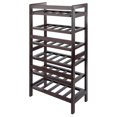 thumbnail image 2 of Winsome Silvi Wine Rack, 30-Bottle, - 6-Tier Walnut finish, 2 of 9