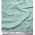 thumbnail image 1 of Soimoi Green polyester Crepe Fabric Stripe Hand Drawn Print Fabric by Yard 52 Inch Wide, 1 of 1