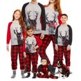 thumbnail image 1 of EIMELI Ensembles de Pyjamas Assortis pour Famille Noël Pyjamas de Vacances Imprimés de Cerfs avec Bas à Carreaux, 1 of 7