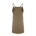 thumbnail image 4 of RBCKVXZ Robe Courte Athlétique Sans Manches pour Femmes avec Short Intégré Été Tennis Entraînement Active Combinaison Sportive Bretelles Spaghetti Robes Kaki TTTG, 4 of 7