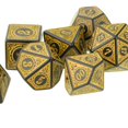 thumbnail image 3 of lionlar 7 Pcs dés en Acrylique Antique Polyédrique RPG Jouets de Jeu de Rôle Jaune, 3 of 8