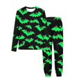 thumbnail image 3 of MKOSPLRT Pyjama d'Halloween pour Enfant 3-15 Ans Fantômes Citrouille Ensembles de Pyjama Chandails à Manches Longues Bas Resserré Pantalons de Jogging Pjs pour l'Automne et l'Hiver, 3 of 6