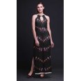 thumbnail image 4 of Bimba Tie-Dye Ladies Sleeveless Long Print Maxi Dress with Side Slits Summer Wear-Small, 4 of 6