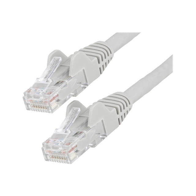 StarTech.com 3ft (90cm) LSZH CAT6 Ethernet Cable, 10 Gigabit Snagless RJ45 100W PoE Patch Cord, CAT 6 10GbE UTP Network Cable w/Strain Relief, Gray/Fluke Tested/ETL/Low Smoke Zero Halogen - Category 6, 24AWG (N6LPATCH3GR) - Patch cable - RJ-45 (M) to RJ-45 (M) - 3 ft - 0.2 in - UTP - CAT 6 - snagless - gray