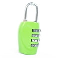 thumbnail image 1 of Hi,Fancy Office 4-digit Combination Lock Camping Business Trip Suitcase Luggage Locker Gate Door Resettable Padlock Security Accessories Green, 1 of 6