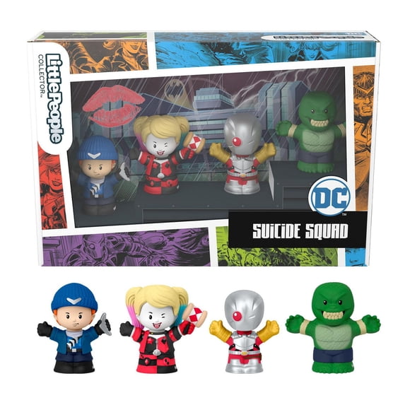 Little People Collector Suicide Squad Special Edition Figure Set, 4 Characters
