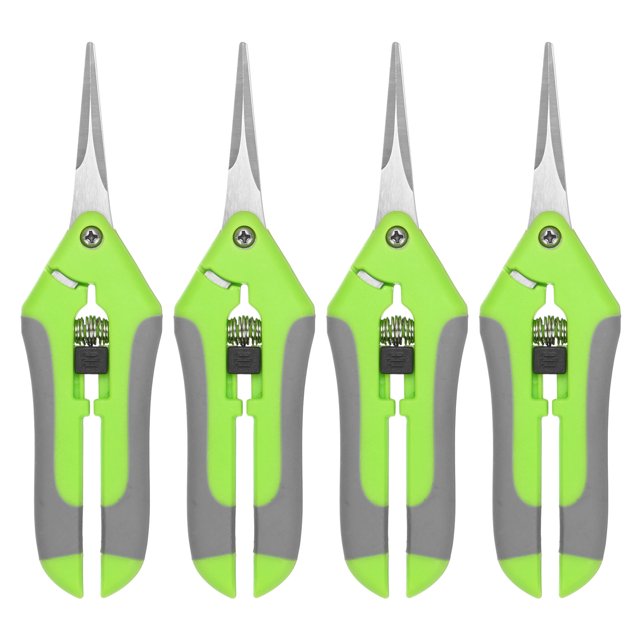 Uxcell 4-Pack Bypass Pruning Shears for Garden, 6.6 Inch Stainless Steel Scissors