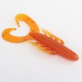 thumbnail image 2 of 4pcs Soft Fish Bionic Baits Fishing accessaries Silicone Silicone Maggot Shrimp Fish Baits Lures 4 Colors, 2 of 8