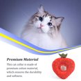 thumbnail image 4 of QualitChoice Cat Neck Cone Puppy Accessories Elizabethan Collars Adjustable Dogs Collar Breathable Surgery Kitten Cones Strawberry Pattern M 1Set, 4 of 6