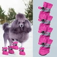 thumbnail image 3 of Aursykel Waterproof Dog Shoes for Small Dogs Non Slip Puppy Booties Paw Protector with Reflective Straps Relaxedable Adjustable Dog Boots for Summer and Winter Outdoor Use, 3 of 8