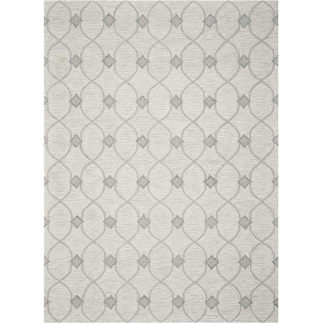 HomeRoots 352552 5 x 7 ft. Wool Ivory Area Rug