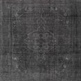 thumbnail image 1 of Ahgly Company Indoor Square Traditional Carbon Gray Persian Area Rugs, 9' Square, 1 of 6