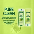 thumbnail image 2 of Garnier Fructis Pure Clean Shampooing Fortifiant pour Cheveux Normaux à Gras, 2 of 7