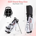 thumbnail image 3 of Gymax Ensemble Complet de Clubs de Golf pour Femmes 12 Pcs Main Droite avec Sac Support de Golf et Capuchon de Pluie, 3 of 10