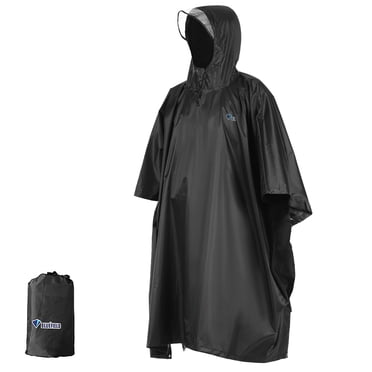 Poncho de Pluie Imperméable Imperméable avec Capuche Léger Couverture de Pluie pour Vélo Randonnée Manteau à Capuche Veste Poncho de Pluie pour Moto Tapis de Pique-Nique