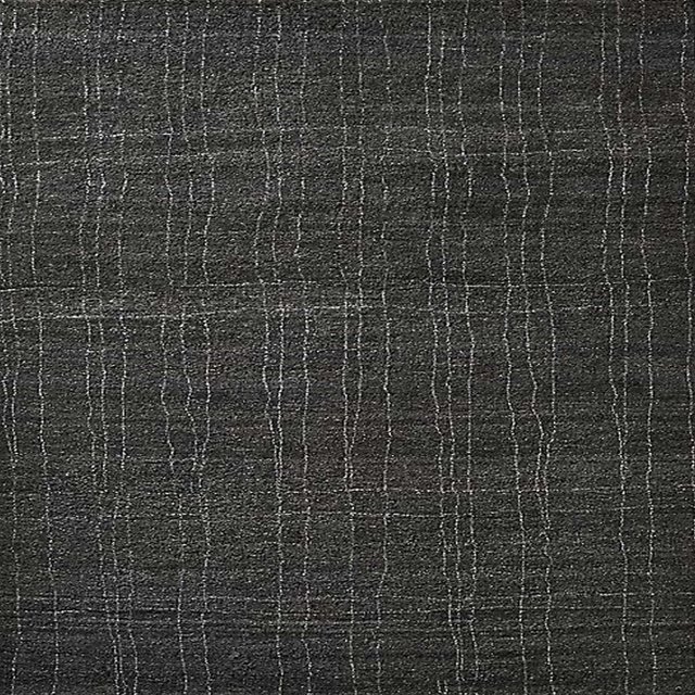 Ahgly Company Tapis d'Intérieur Lavable en Machine Carré Industriel Moderne Gris Carbone, 4 Pieds Carré