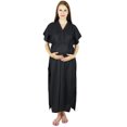 thumbnail image 1 of Bimba Maternity Hospital Kaftan With Belt Rayon Nursing Night Gown| Front & Back Buttons, 1 of 8