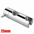 thumbnail image 1 of Adjustable Shower Head Holder for Slide Bar,Universal 19-25MM O.D. Rail Head Bracket Holder for Slide Bar Slider Clamp Bathroom Replacement 360 Degree Rotation Sprayer Holder (ABS Chrome), 1 of 10