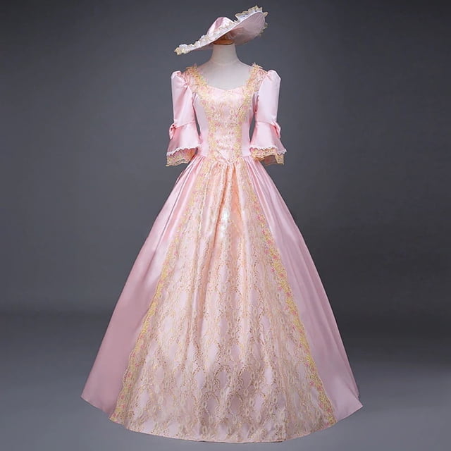 UPPADA Costumes Gothiques pour Femmes Robes Victoriennes à Manches Longues Robe Corset Grande Taille Robe Maxi Fluide Robe de Fête Robe Cocktail Robe de Mascarade à Lacets Jolies Robes de Bal Aubaines Précoces