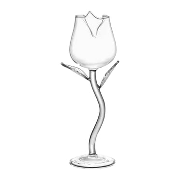 Creative Rose Shaped Wine Glass - Ultra Transparent High Silicon Cup for Red Wine, Gift for Parties