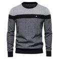 thumbnail image 1 of CEHVOM Men's O-neck Sweater Soft Casual Sweaters For Men Classic Pullover Sweaters With Ribbing Edge, 1 of 3