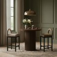 thumbnail image 2 of Meridian Furniture Belinda Brown Veneer And Solid Wood Counter Height Table, 2 of 8
