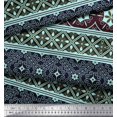 thumbnail image 3 of Soimoi Rayon Fabric Swirls & Floral Artistic Decor Fabric Printed Yard 56 Inch Wide, 3 of 3